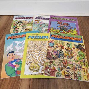 Highlights Puzzlemania Magazine – 6 Piece Lot (Ages 6–12)